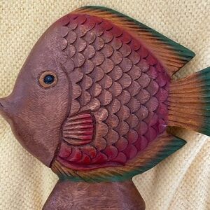Hand Crafted wooden fish-